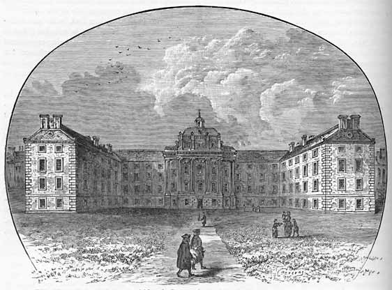 Engraving from 'Old & New Edinburgh'  -  The Royal Infirmary