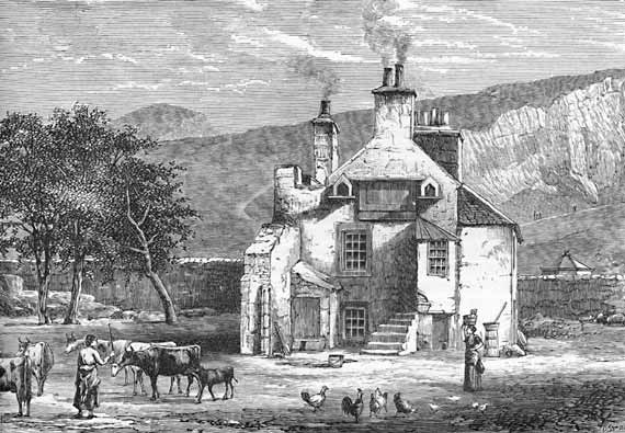 Engraving from 'Old & New Edinburgh'  -  Holyrood Dairy
