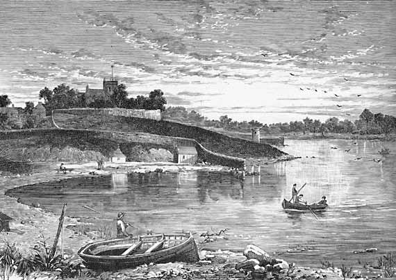 Engraving from 'Old & New Edinburgh'  -  Duddingston Loch