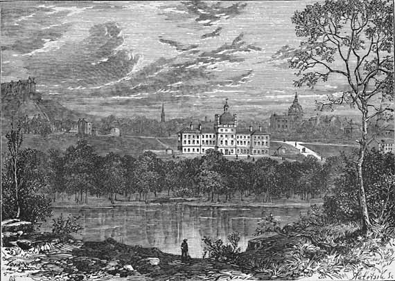 Engraving from 'Old & New Edinburgh'  -  The Burgh Loch