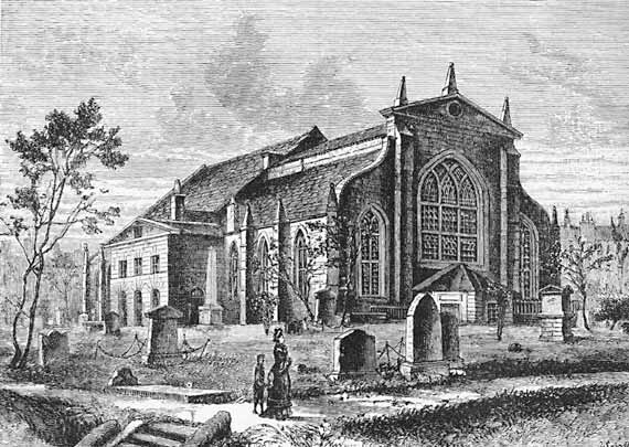 Engraving from 'Old & New Edinburgh'  -   Greyfriars Church