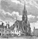 Engraving from 'Old & New Edinburgh'  -  Barclay Church