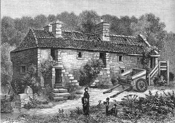 Engraving from 'Old & New Edinburgh'  -  Braid Cottage
