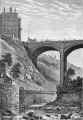 Engraving  -  The Dean Bridge and Randolph Cliff