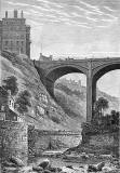 Engraving  -  The Dean Bridge and Randolph Cliff