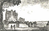 Engraving from 'Old & New Edinburgh'  -  Lauriston Castle in 1775