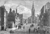 Engraving from 'Old & New Edinburgh'  -  Leith  -  Sheriff Brae