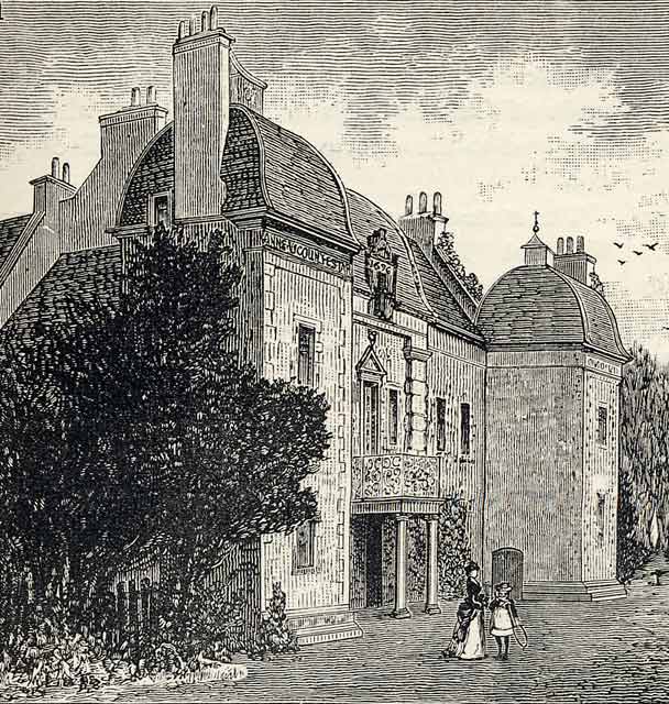 Engraving from 'Old & New Edinburgh'  -  Caroline Park