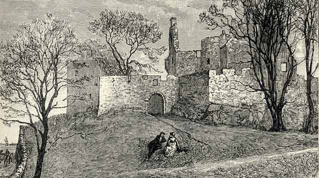 Engraving from 'Old & New Edinburgh'  -  Granton Castle