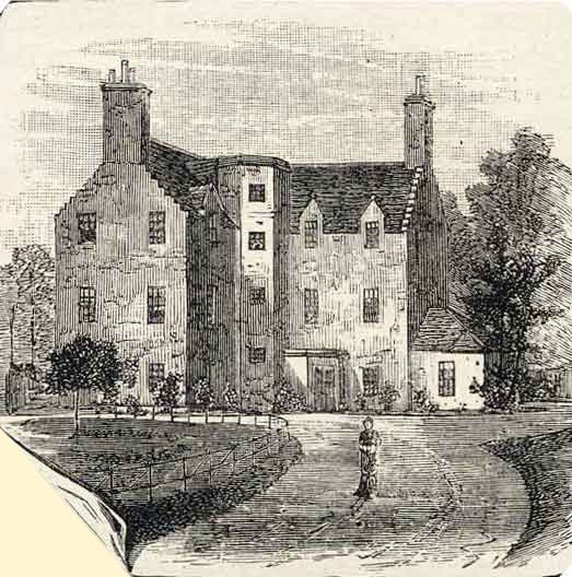 Engraving from Old & New Edinburgh  -   Old Saughton House