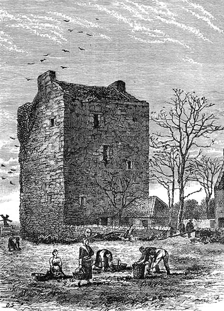 Engraving from 'Old & New Edinburgh'  -  Hawthornden