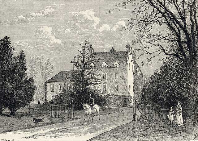 Engraving from 'Old and New Edinburgh'  -  Inch House