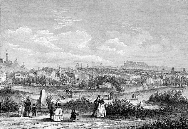 Edinburgh from Warriston Cemetery