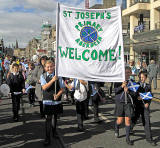 Princes Street, on the day of the visit by Pope Benedict XVI, September 16, 2010  -  Cycle Ambulance