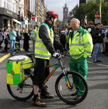 Princes Street, on the day of the visit by Pope Benedict XVI, September 16, 2010  -  Cycle Ambulance