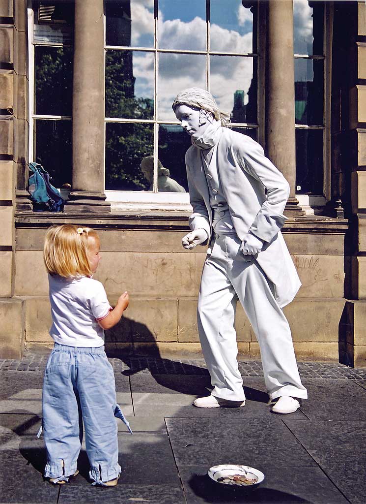 Street Performer in the High Street - Edinburgh, 2003
