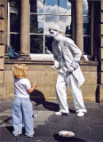 Street Performer in the High Street - Edinburgh, 2003