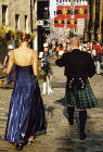 Photograph by Peter Stubbs  -  Edinburgh  -  August 2003  -  Castle Hill in the Sun