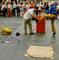 Edinburgh Festival 2003  -  Street Artist  -  Edscapologist at Hunter Square