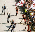 Edinburgh Festival Cavalcade 2004  -  Flags and Shadows   -  zoom-in
