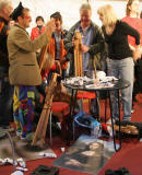 Part of Rolf Harris's team at The Mound, Edinburgh  -  Recreating the Mona Lisa  -  28 August 2005