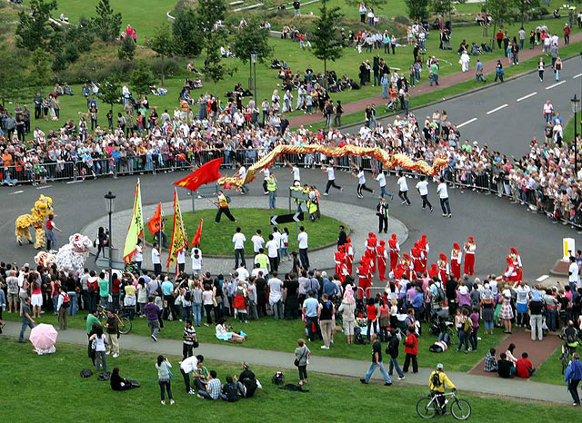 Edinburgh Festival Parade in Holyrood Park  -  August 9, 2009