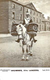 17th Lancers at Piershill Barracks  -  Sergeant Majpr  -  A&G Taylor Postcard, posted 1905