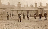 17th Lancers at Piershill Barracks  -  Signalling Drill  -  A&G Taylor Postcard, posted 1905