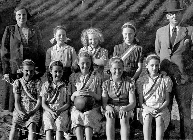 Players in the concert 'A Country Girl' staged at St Phillips's Church Joppa in 1949