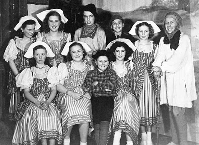 Players in the concert 'A Country Girl' staged at St Phillips's Church Joppa in 1949