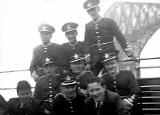 Royal Blind Asylum Brass Band Outing  -  by the Forth Bridge on the return journey from Kinghorn