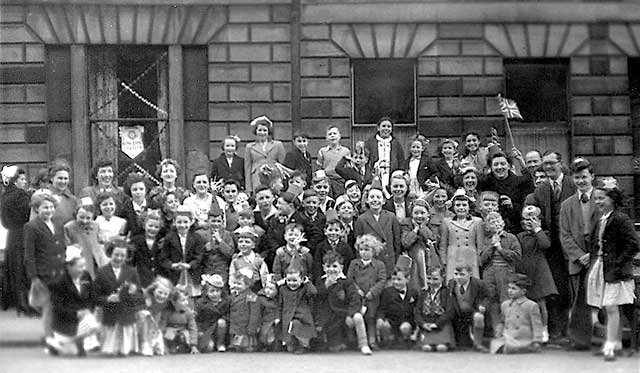 Rankeillor Street  -  Coronation Street Party  1953