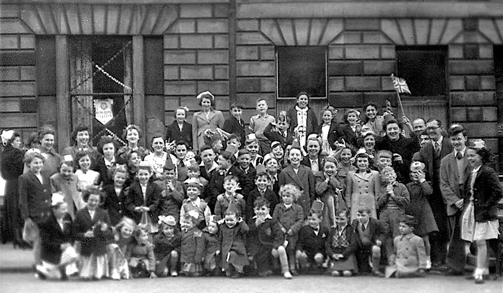 Rankeillor Street  -  Coronation Street Party  1953