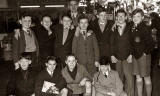 Members of Abbeyhill Baptist Church at a Carnival in Waverley Market, around 1955