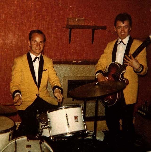 Some of 'The Andy Russell Seven' group performing at 'The Imperial Hotel', Leith Walk, in the early-1960s