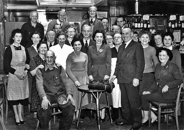 Staff at Beehive Inn Restaurant, 1950s