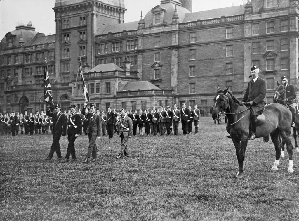 Boys' Brigade Parade in Chancelot Park, now Lethem Park, Ferry Road  -  1930s?