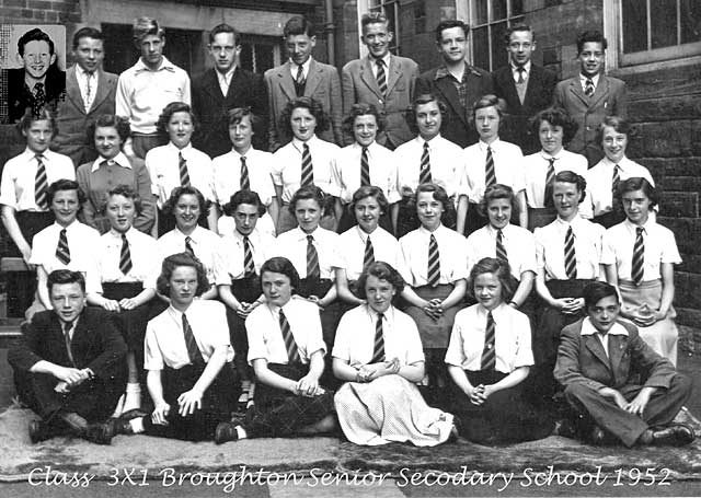 Broughton High School, Class 3a2 in1949