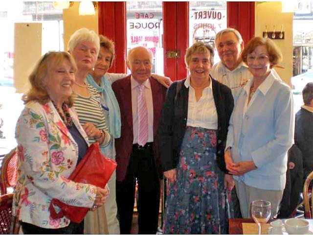 Some of the Class 3X1 of 1952 from Broughton High School - at a Reunion in 2009