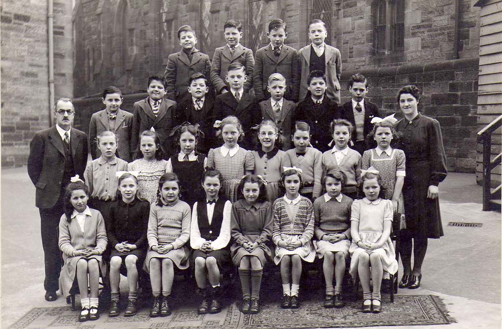 Canonmills school class photograph  -  1949