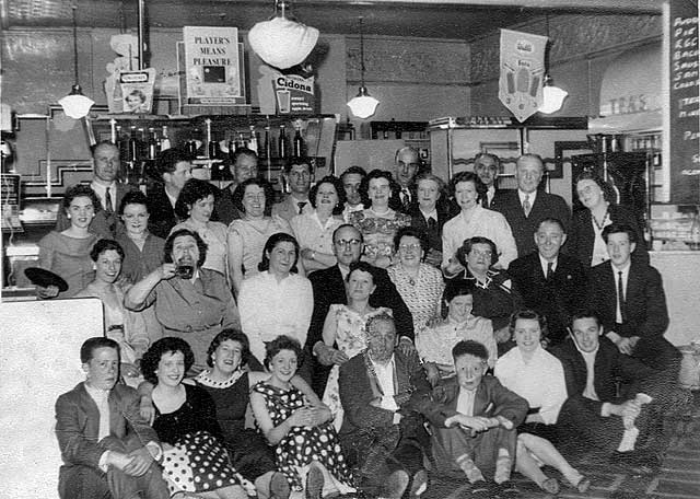 Employees of J P Cochrane on an outing to Haddington, 1906