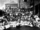 One hundred and forty-eight employees of JP Cochrane, golf club manufacturers outside their premises at Murano Street, Pilrig