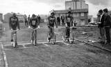 Liberton Lions v. Sighthill at Craigour Cycle Track.  The Liberton Lions riders are Dave Stark and Rab Jeffrey 