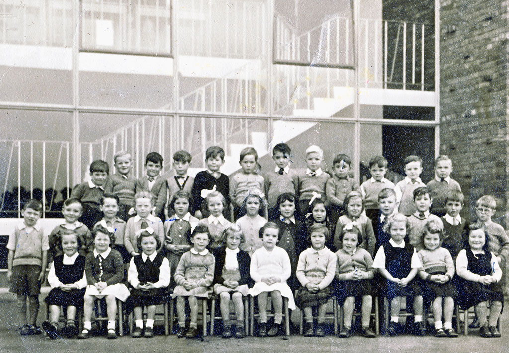Drylaw School Class  -  Primary 1, around 1955