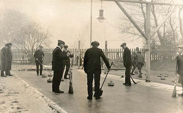Curling Match at Duddingston - December 31, 1913