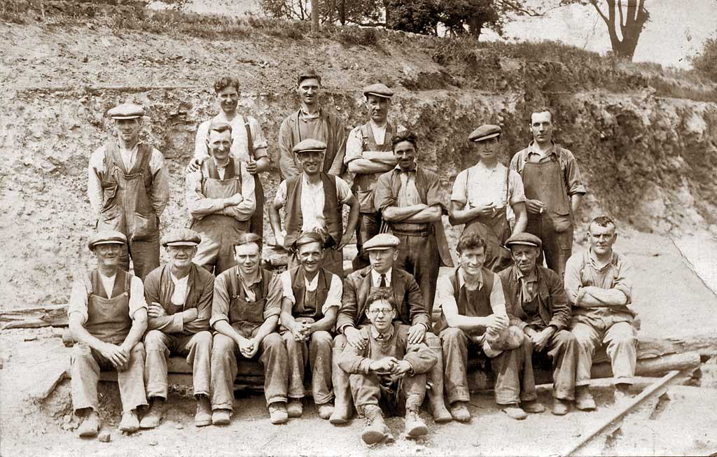 Workers on an Edinburgh Construction Site  -  Around 1947