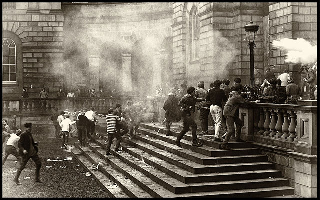 Edinburgh University, Rectorial Battle Day 1963  -  Battle for the Steps