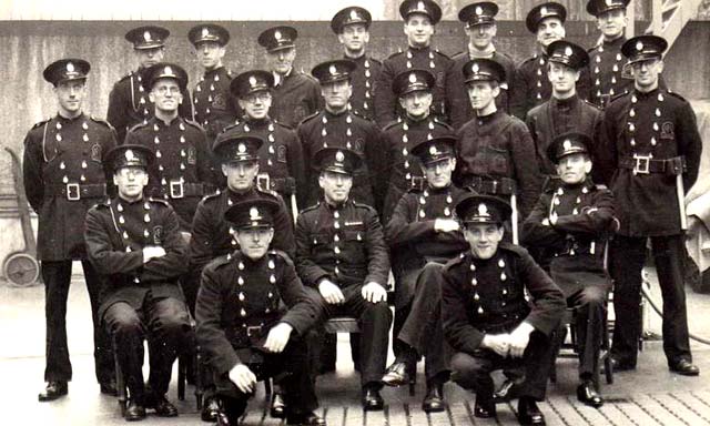 Stockbridge Fire Station  -  New Recruits to Edinburgh Auxiliary Fire Service, 1939