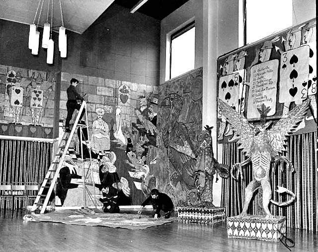 Gracemount Secondary School  -  Christmas Decorations 1958