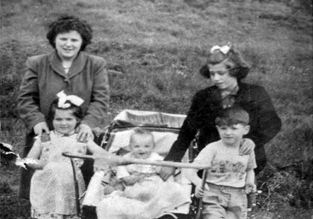 A Group with a Pram in Holyrood Park, Edinburgh